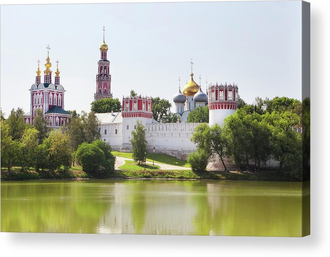 Convent Acrylic Print featuring the photograph Novodevichy Convent, Moscow, Russia by Tunart