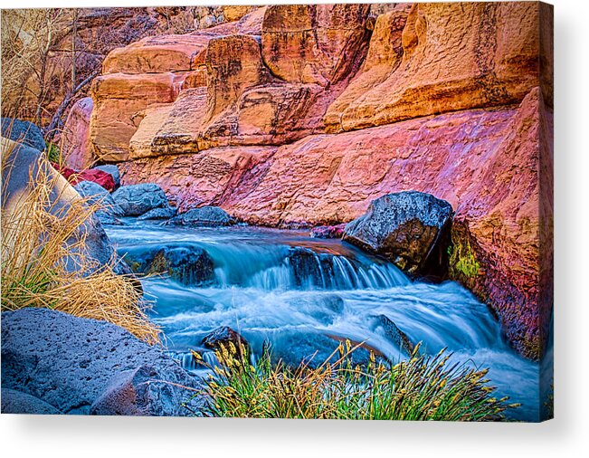 Fred Larson Acrylic Print featuring the photograph Oak Creek in the Spring by Fred Larson