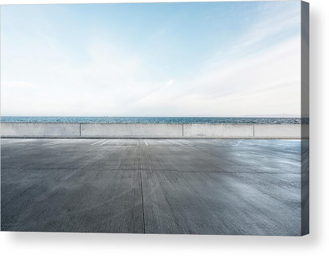 Tranquility Acrylic Print featuring the photograph Ocean Parking Lot by Yubo