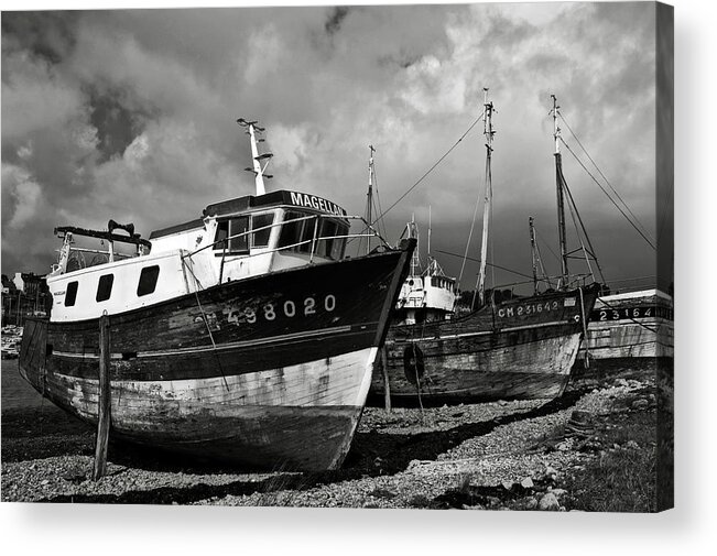Old Acrylic Print featuring the photograph Old abandoned ships by RicardMN Photography