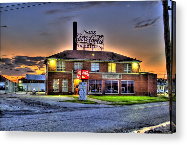 Parkersburg Acrylic Print featuring the photograph Old Coca Cola Bottling Plant by Jonny D