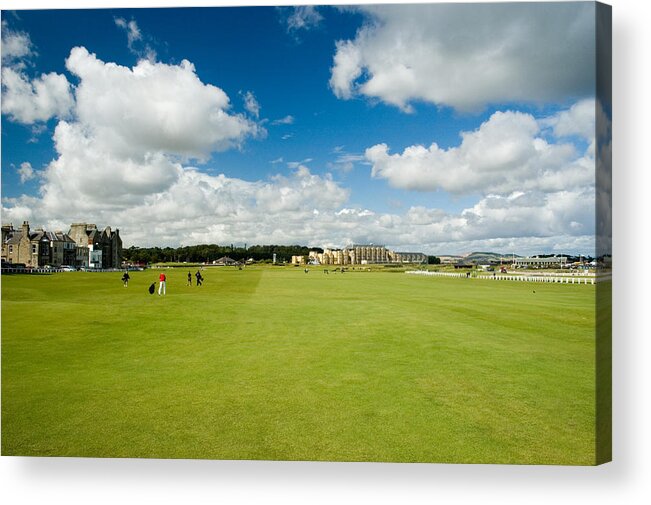 Golf Acrylic Print featuring the photograph Old Course Fairways by Jeremy Voisey