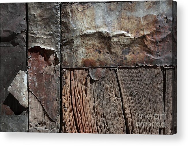 Old Doors Acrylic Print featuring the photograph Old door textures by James Brunker