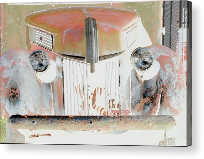 Truck Acrylic Print featuring the photograph Old Ford Truck - PhotoPower by Pamela Critchlow