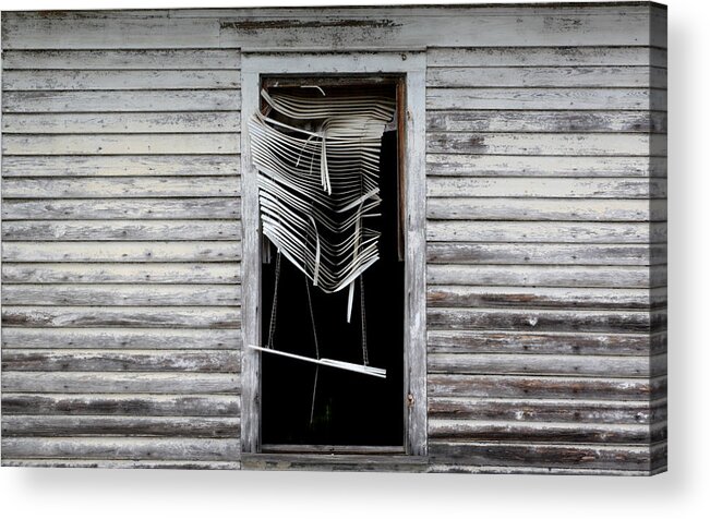 Abstract Acrylic Print featuring the photograph Old Georgia Window by Ross Lewis