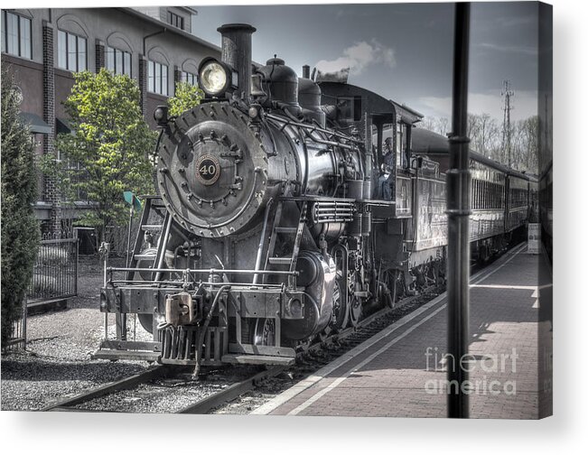 Train Acrylic Print featuring the photograph Old Number 40 by Anthony Sacco