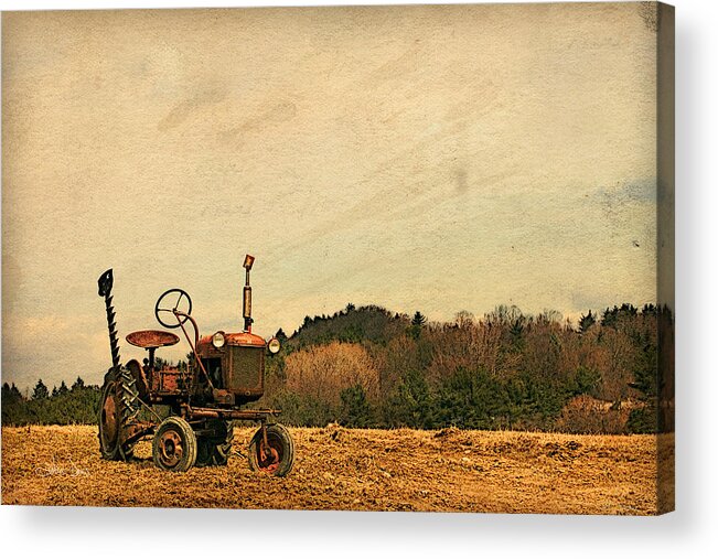  Flatlandsfoto Acrylic Print featuring the photograph Old Red by Joan Davis