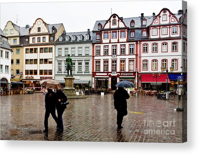Koblenz Acrylic Print featuring the photograph Old Town Square by Richard J Thompson 