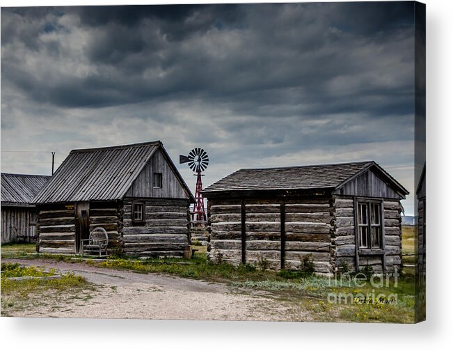 Old Town Upton Wyoming Acrylic Print featuring the photograph Old Town Upton Wyoming by Debra Martz