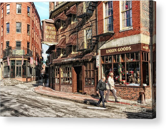 Boston Acrylic Print featuring the photograph Old Towne Boston by Mary Lou Chmura