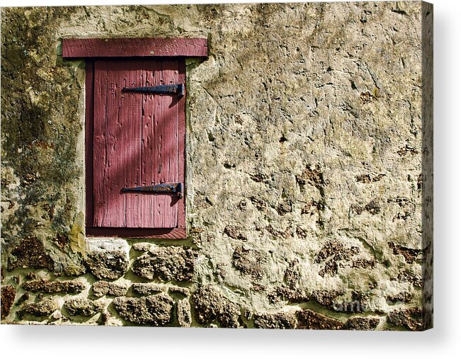 Wall Acrylic Print featuring the photograph Old Wall and Door by Olivier Le Queinec