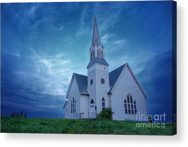 Blue Acrylic Print featuring the photograph On Hallowed Ground by Beve Brown-Clark Photography