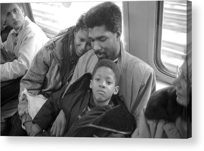 Family Acrylic Print featuring the photograph On the Underground by Frank Winters