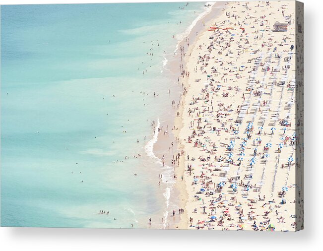 Summer Acrylic Print featuring the photograph Ondarreta Beach, San Sebastian, Spain by John Harper