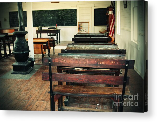 School Acrylic Print featuring the photograph One Room School by Pattie Calfy