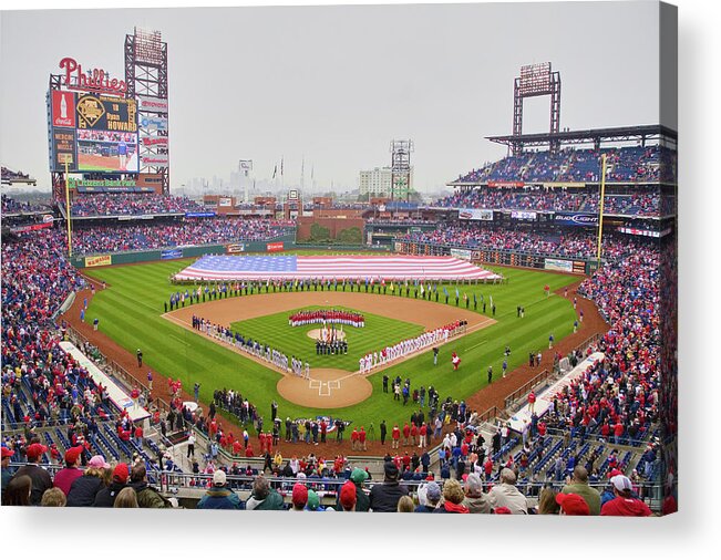 Photography Acrylic Print featuring the photograph Opening Day Ceremonies Featuring by Panoramic Images