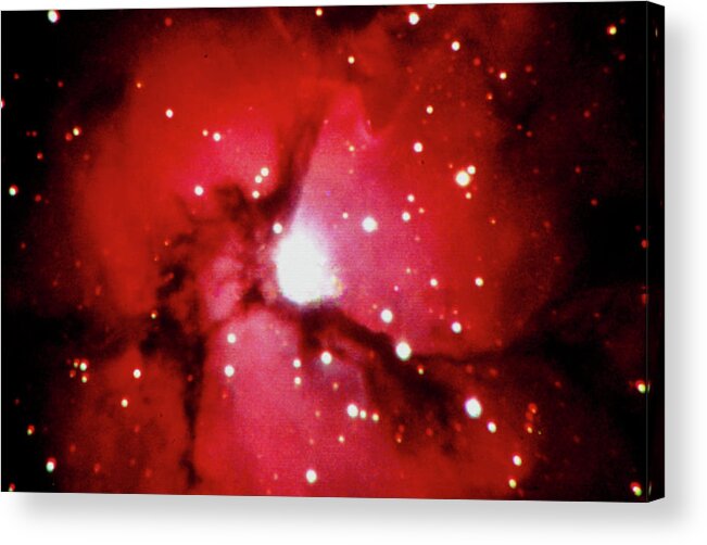Nebula Acrylic Print featuring the photograph Optical Ccd Image Of The Trifid Nebula M20 by Dr Rudolph Schild/science Photo Library