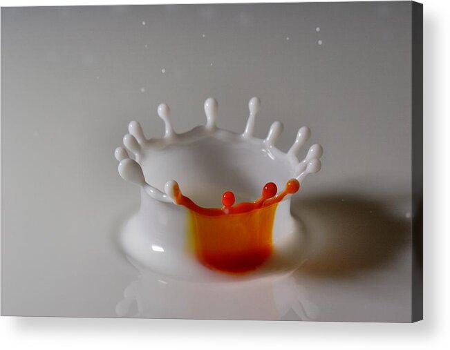 Got Milk Acrylic Print featuring the photograph Orange Slice by Mike Farslow