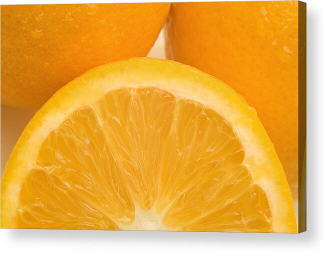 Close Acrylic Print featuring the photograph Oranges by Darren Greenwood