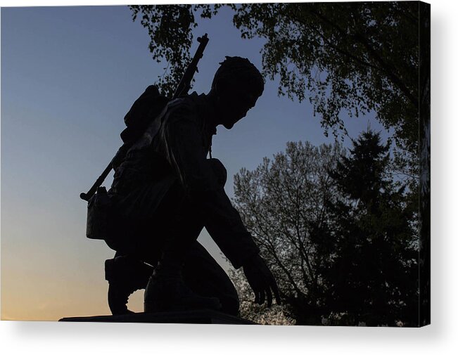 American Soldier Acrylic Print featuring the photograph Our Soldiers Give so Much by Ron Roberts
