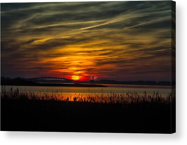 2012 Acrylic Print featuring the photograph Outer Banks Sunset by Ronald Lutz