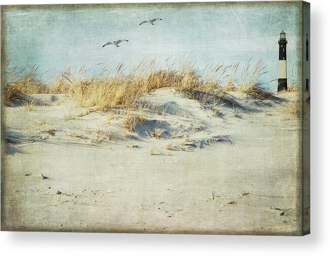 Dunes Acrylic Print featuring the photograph Over The Dune by Cathy Kovarik