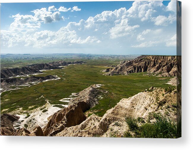 Dakota Acrylic Print featuring the photograph Overlooking Sheep Mountain Table by Greni Graph