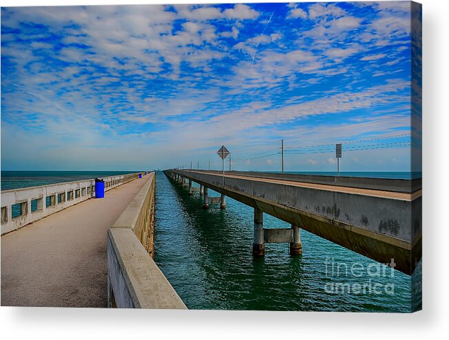 Florida Canvas Acrylic Print featuring the photograph Overseas Highway Florida Keys by Chris Thaxter