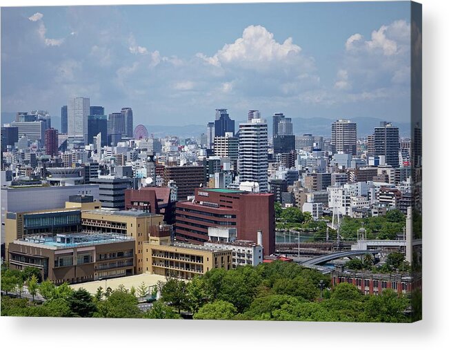 Tranquility Acrylic Print featuring the photograph Overview Of Osakas Umeda District by Jake Jung