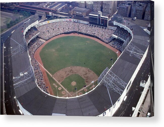 Classic Acrylic Print featuring the photograph Overview Of Yankee Stadium by Retro Images Archive