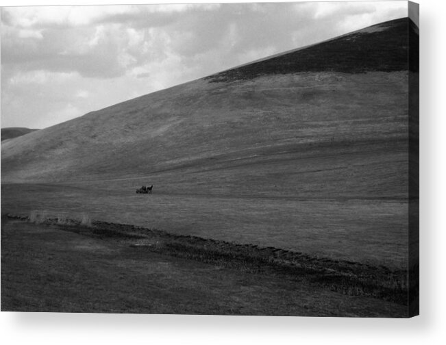 Landscape Acrylic Print featuring the photograph Overwhelmingly the hill by Silvia Floarea Toth