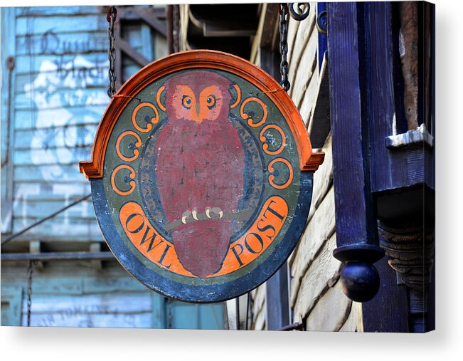 Owl Post Diagon Alley Acrylic Print featuring the photograph Owl Post by David Lee Thompson