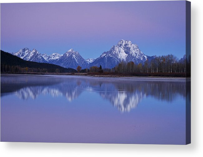 Photography Acrylic Print featuring the photograph Oxbow Bend Sunrise 1 by Lee Kirchhevel