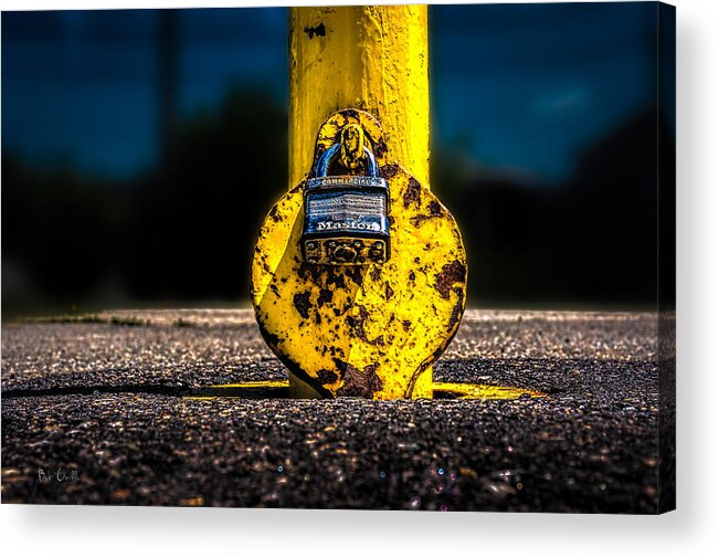 Landscape Acrylic Print featuring the photograph Padlock Number Two by Bob Orsillo