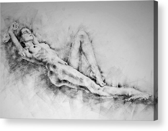 Erotic Acrylic Print featuring the drawing Page 15 by Dimitar Hristov