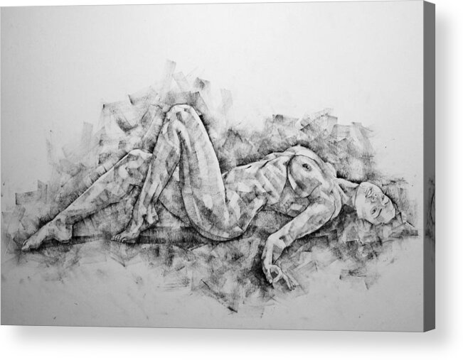 Erotic Acrylic Print featuring the drawing Page 30 by Dimitar Hristov