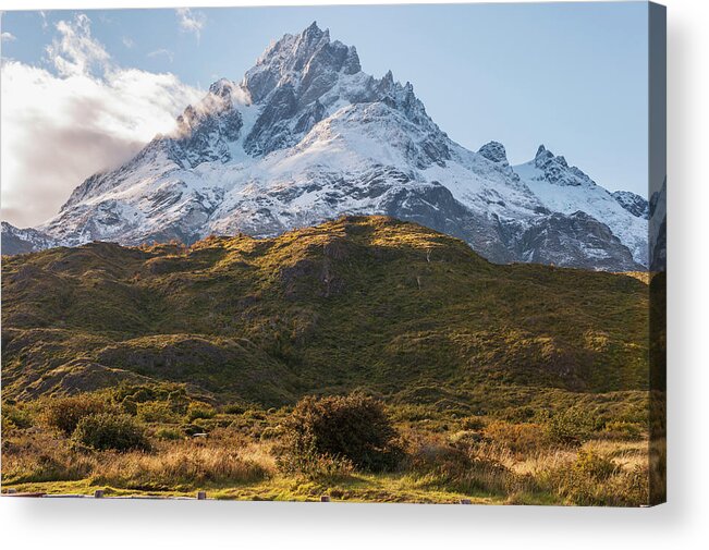 Scenics Acrylic Print featuring the photograph Paine Grande A Mountain In Torres Del by Robert Brown / Design Pics