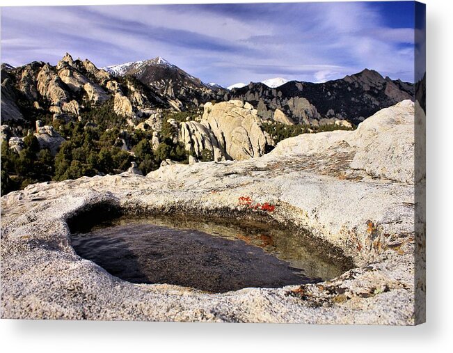 National Historic Landmark Acrylic Print featuring the photograph Panhole by Roxie Crouch