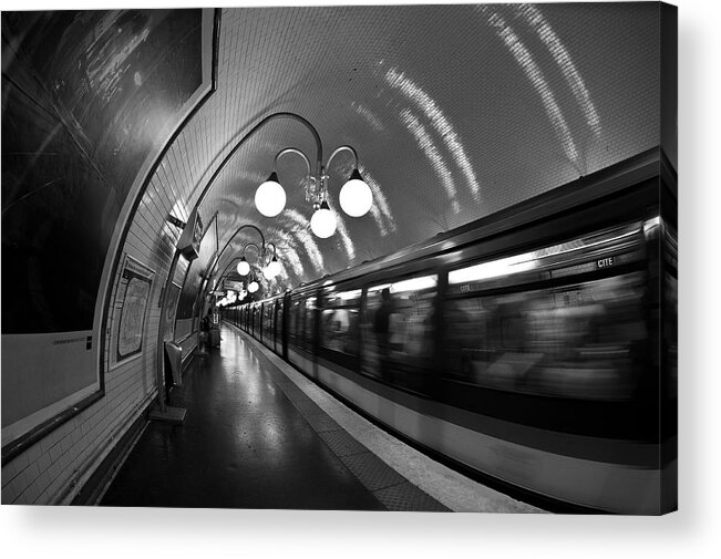 Paris Acrylic Print featuring the photograph Paris Metro by Ng Hock How