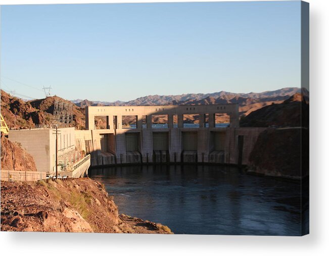 Dam Acrylic Print featuring the photograph Parker Canyon Dam by David S Reynolds