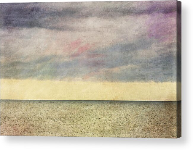 Photography Acrylic Print featuring the photograph Pastel Sea - Textured by Karen Stephenson