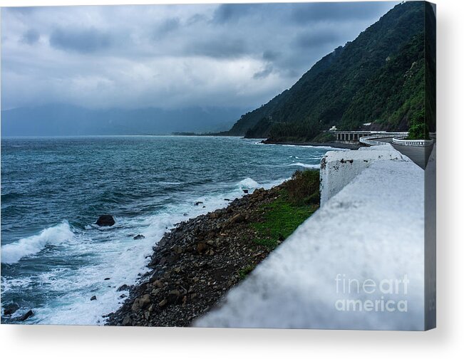 Patapat Acrylic Print featuring the photograph Patapat Viaduct in the Philippines by Jonas Luis