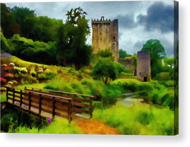Castle Acrylic Print featuring the painting Path to Blarney Castle by Jeffrey Kolker Castle Acrylic Print featuring the painting Path to Blarney Castle by Jeffrey Kolker