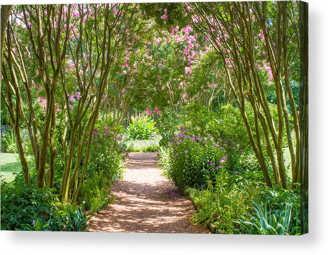 Hermitage Gardens Acrylic Print featuring the photograph Path To The Garden by Robert Hebert