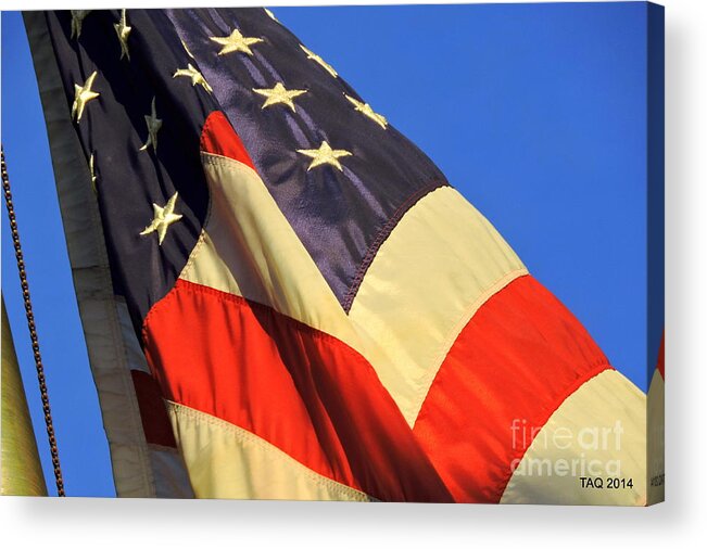American Flag Acrylic Print featuring the photograph Patriotism by Tami Quigley
