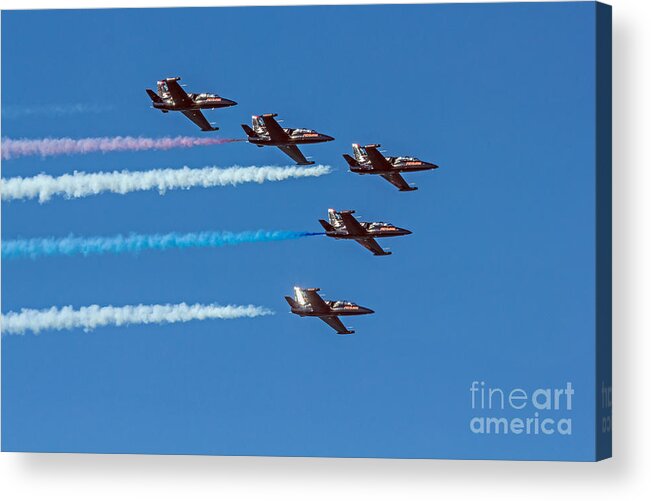 Jets Acrylic Print featuring the photograph Patriots Jet Team by Kate Brown
