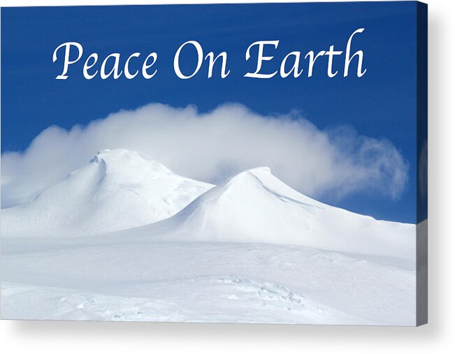 Greeting Card Acrylic Print featuring the photograph Peace On Earth Card by Ginny Barklow