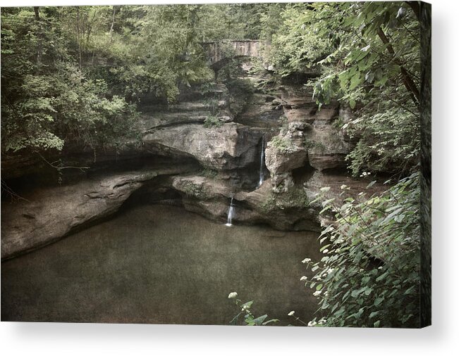 Waterfall Acrylic Print featuring the photograph Peaceful Contemplation by Dale Kincaid