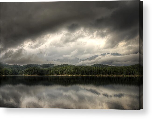 Lake Acrylic Print featuring the photograph Pending Storm by Ryan Wyckoff