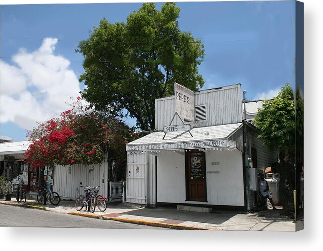 Pepe's Acrylic Print featuring the photograph Pepe's of Key West by Melinda Saminski